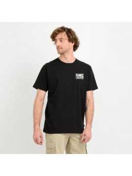 Polera Manga Corta Skewed Negro