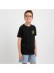 Polera Manga Corta Little Wave Negro