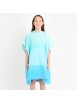 Poncho Toalla Wow Gril Azul Turqueza