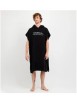 Poncho de toalla negro