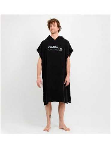 Poncho de toalla negro