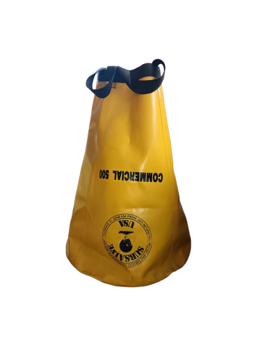 Bolsa de elevación comercial Subsalve USA con válvula de descarga, capacidad de 500 lb