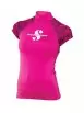 RASH GUARD DE MANGA CASQUILLO CON UPF 50, MUJER