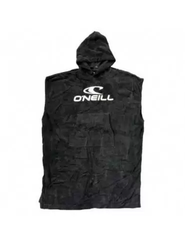 Poncho de toalla negro