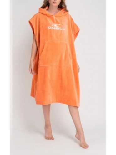 Poncho de toalla Naranjado mujer